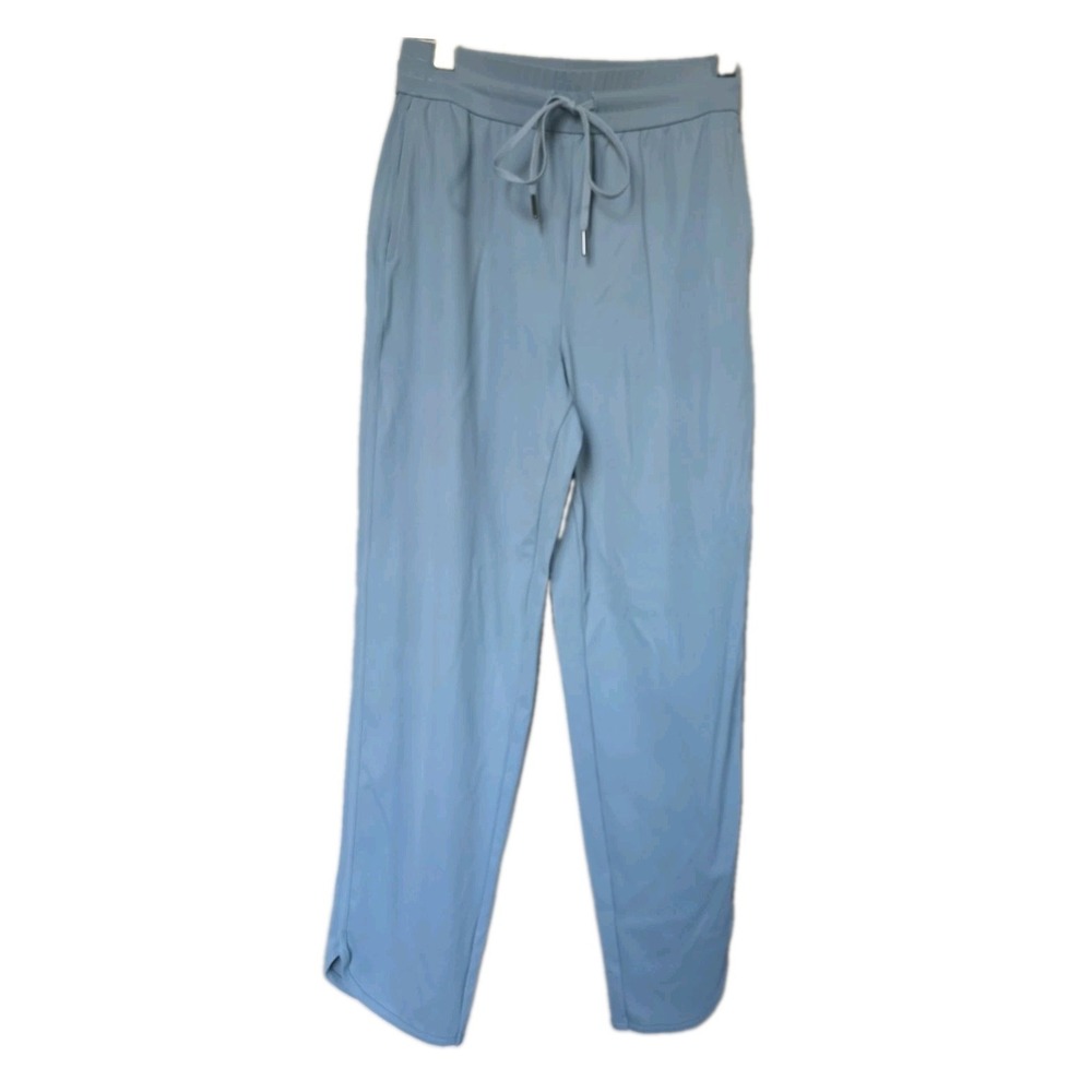 Halara XS Blue Mid Rise QuickDry Golf Taper Lounge Pants Elastic Band Drawstring